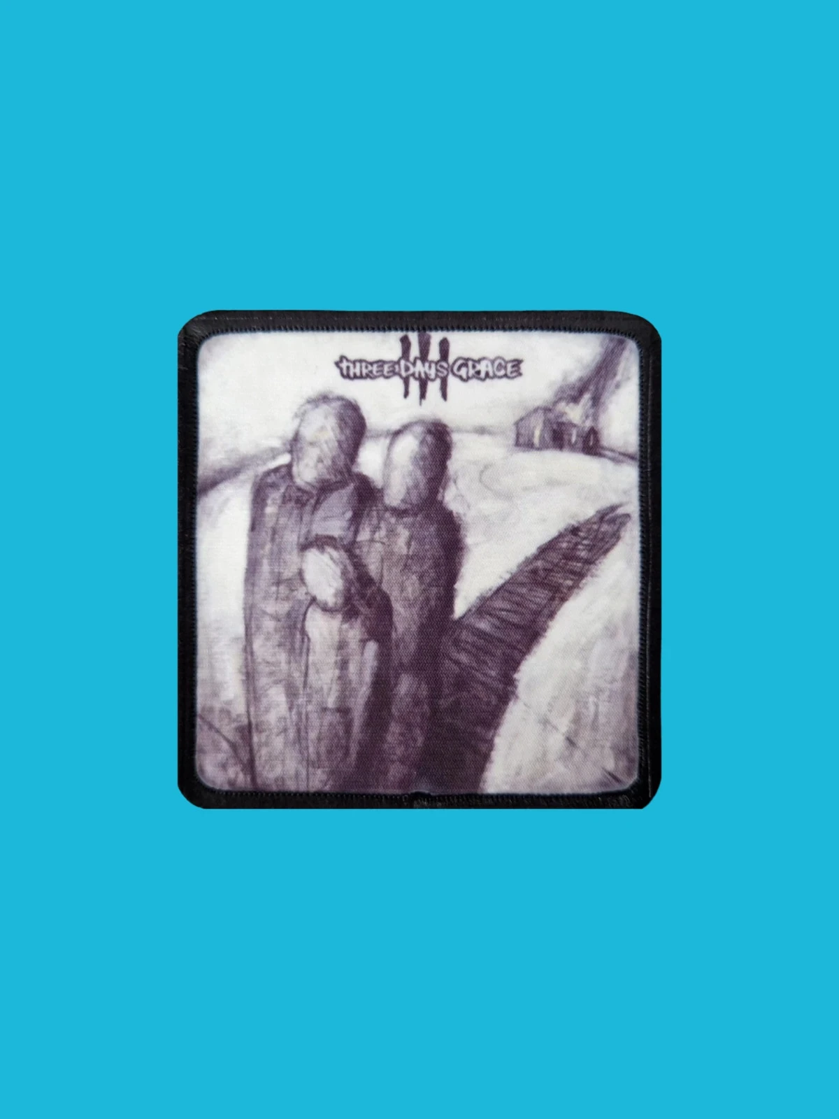 Patch Three Days Grace - Album éponyme - Imprimé - Carré de 7,5 x 7,5 centimètres